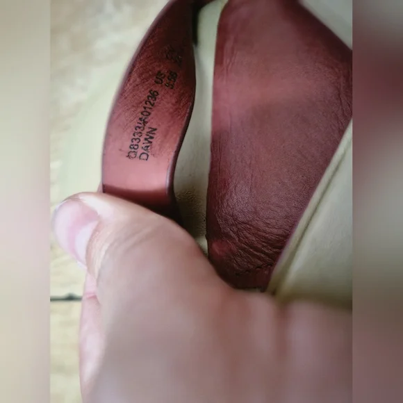 COACH Dawn leather anklet wedges BRAND NEW 5.5 - Picture 9 of 9